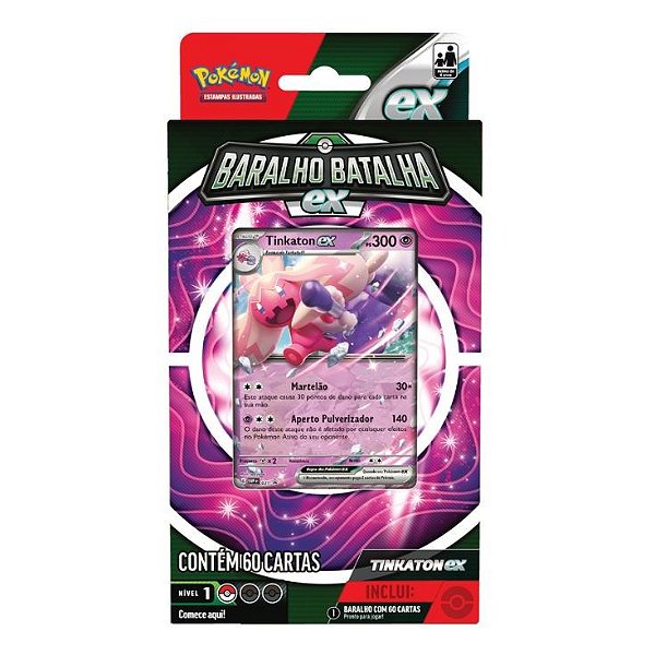 Pokémon TCG - Baralho de Batalha Ex: Tinkaton Ex