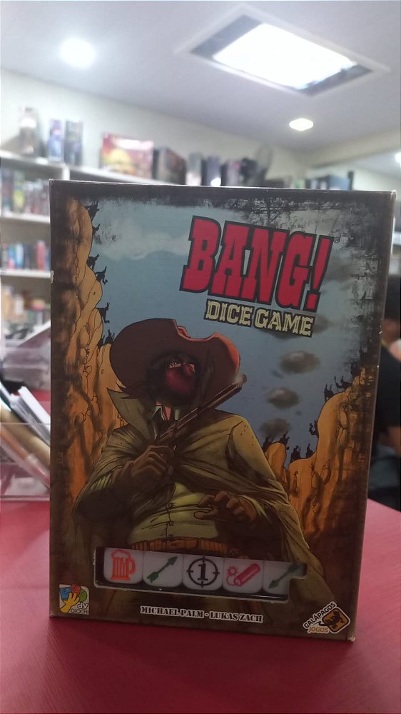 USADO - Bang! Dice game - Sleevado- (falta 2 fichas de bala)