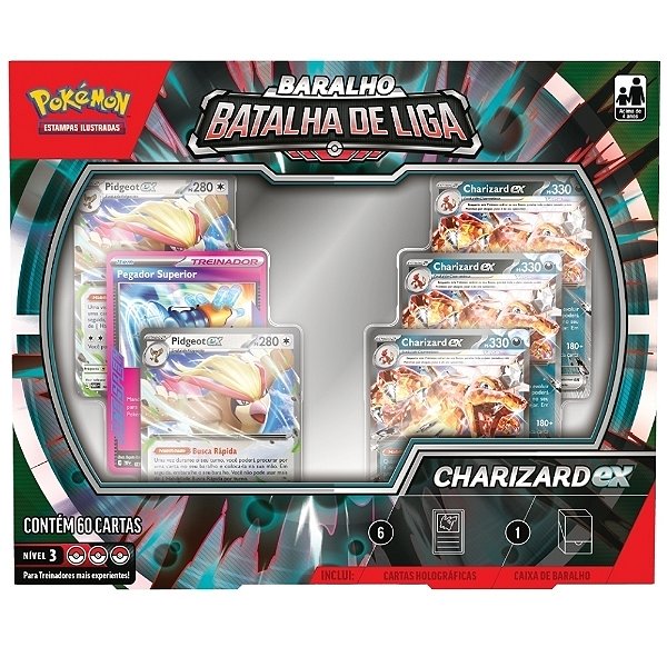 PKMN Pokémon Baralho Batalha de Liga Charizard-Ex