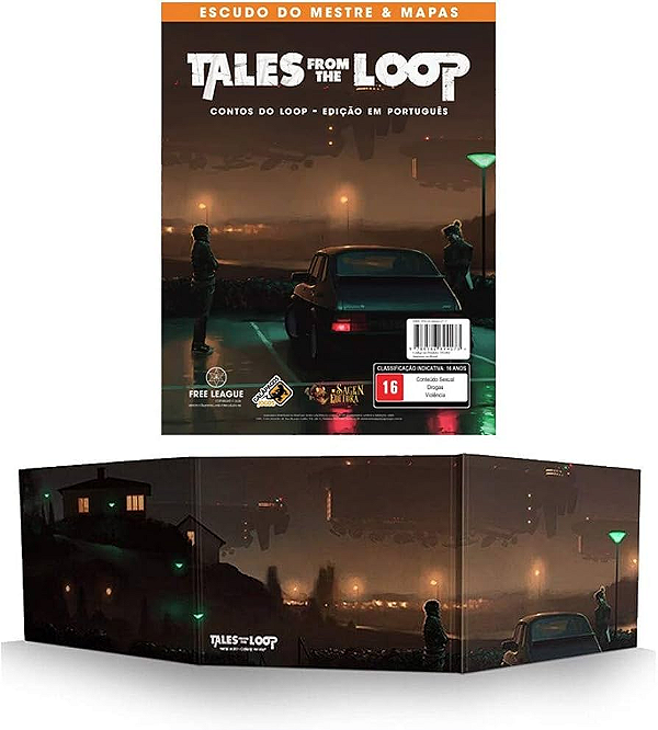 RPG Tales From The Loop - Escudo do Mestre e Mapas