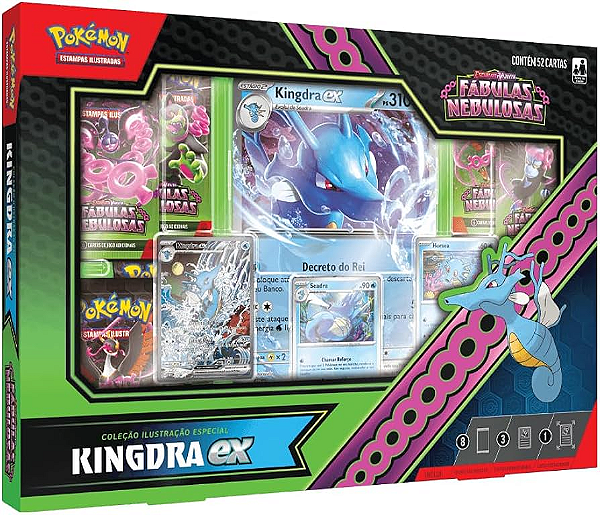 Pokémon TCG - Fábulas Nebulosas - Coleção Kingdra Ex