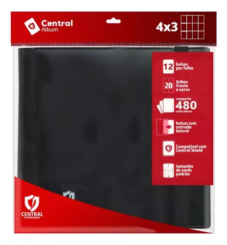 Pasta Central Album 4x3: Preto