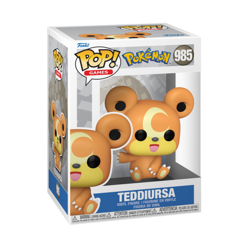 Funko Pop Pokémon: Teddiursa - #985 (Figura de Vinil)