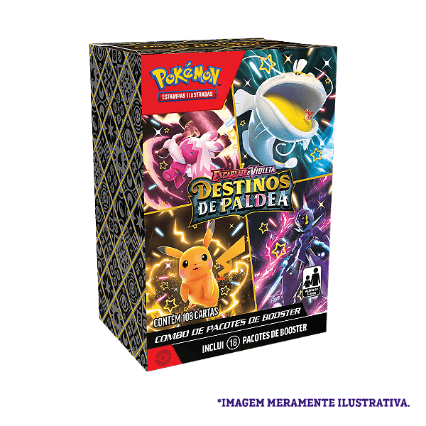 Pokémon TCG - Destinos de Paldea - Combo de Boosters (PT-BR)
