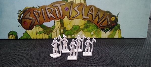 USADO Spirit Island com Insert e Moedas de Metal