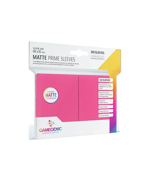Gamegenic Matte Prime Sleeves Rosa