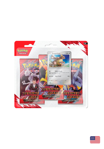 Pokemon TCG: Scarlet & Violet - Destined Rivals - 3-Pack Blister - Ingles