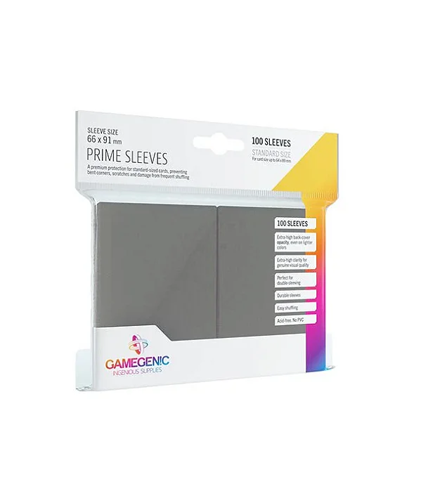 Gamegenic Prime Sleeves Cinza