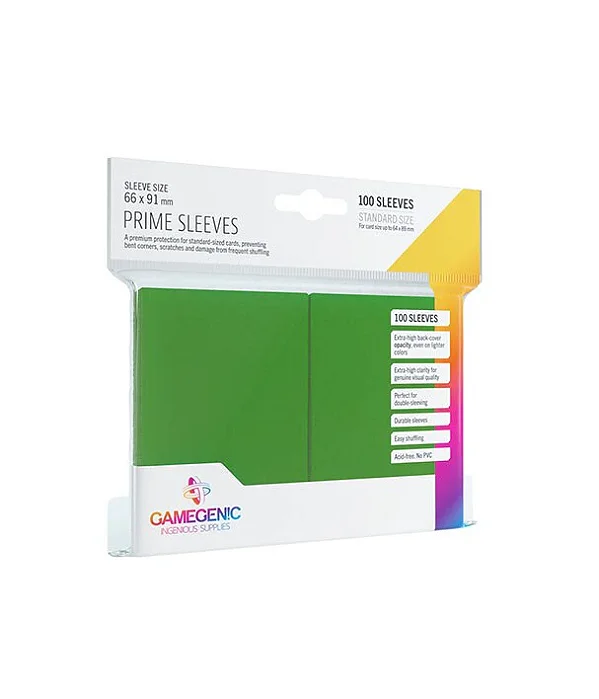 Gamegenic Prime Sleeves Verde