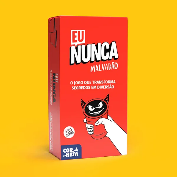 Eu Nunca Malvadao Deluxe (Jogo de Tabuleiro) - Corneta Jogos