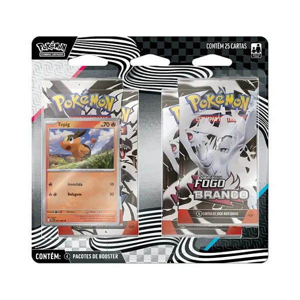 Pokémon TCG - Fogo Branco e Raio Preto - Blister Quádruplo