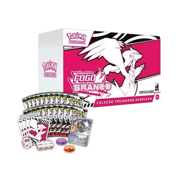Pokémon TCG - Fogo Branco - Box Treinador Avançado