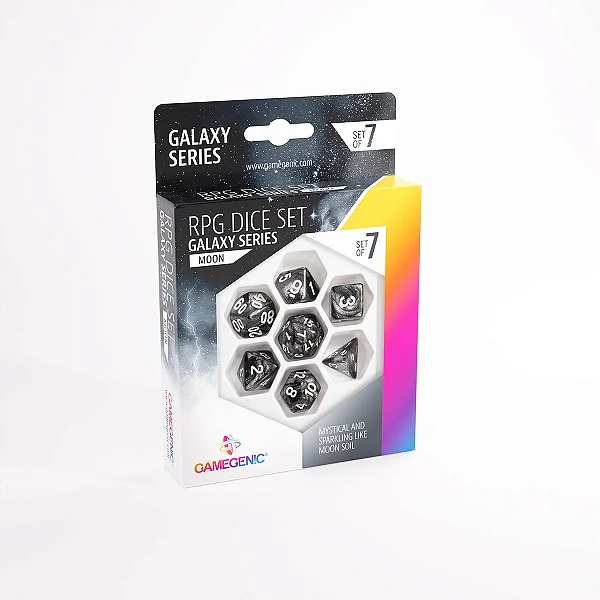 Gamegenic: Galaxy Series - Moon - RPG Dice Set