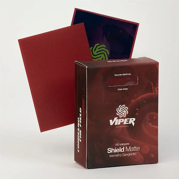 Shield Viper Matte Vermelho Sangrento 66x91mm
