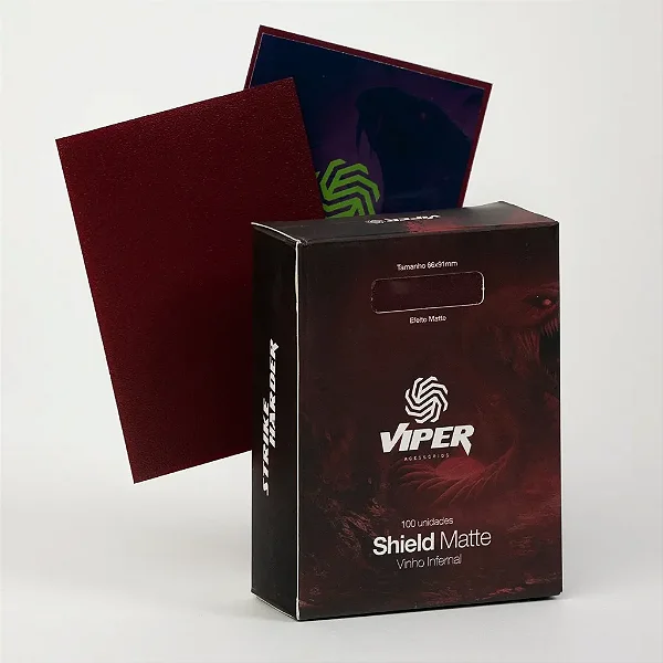 Shield Viper Matte Vinho Infernal 66x91mm