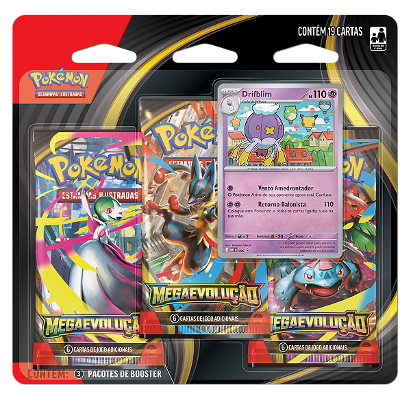 Pokémon TCG: MegaEvolução - Blister Triplo