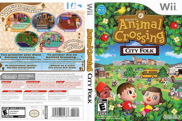 USADO - Animal Crossing: City Folk (Mídia Física Nintendo Wii)