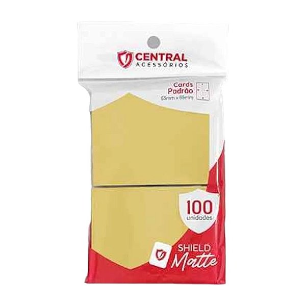 Central Shield Matte: Amarelo pastel