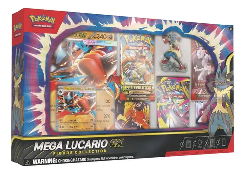 Pokemon TCG: Mega Lucario Ex Figure Collection - Inglês