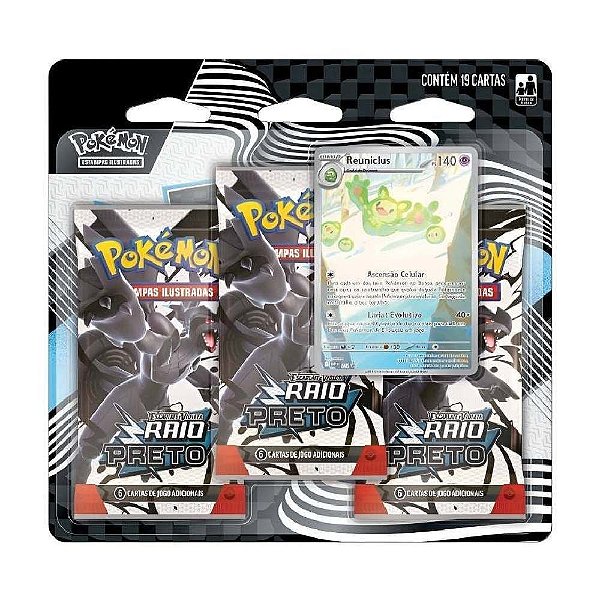Pokémon TCG: Raio Preto - Blister Triplo
