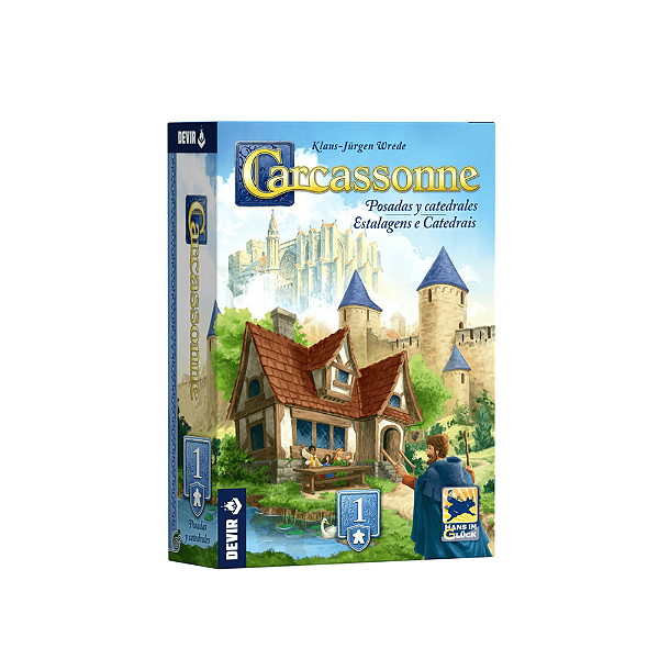 Carcassonne Expansão 1 - Estalagens e Catedrais (Edição 2025) - Devir