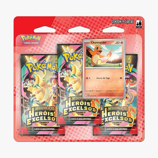 Pokémon TCG: Heróis Excelsos - Blister Triplo