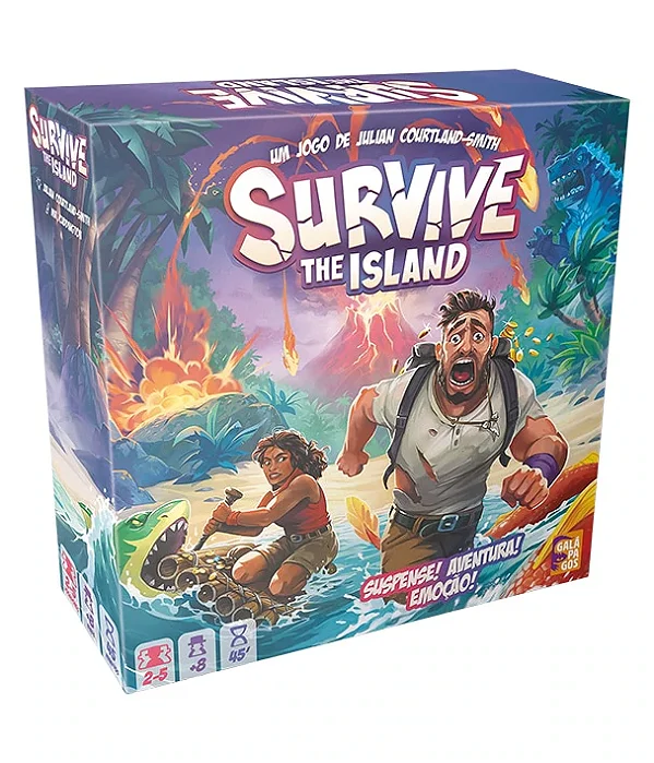 Survive: The Island (Edicao Revisada) - Jogo de Tabuleiro - Galápagos