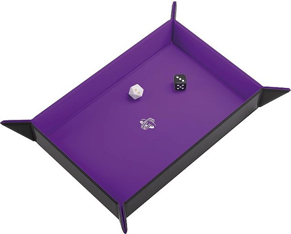 Gamegenic: Magnetic Dice Tray - Retangular Preto / Roxo
