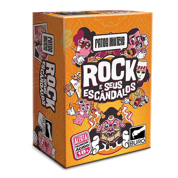 Fatos Inuteis: Rock e Seus Escandalos (Jogo de Cartas) - Buró