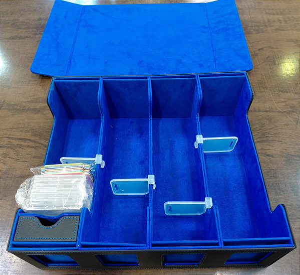 Deckbox Commander Azul e Preta Gigante
