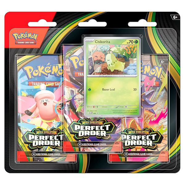 Pokemon TCG: Mega Evolution - Perfect Order - 3-Pack Blister