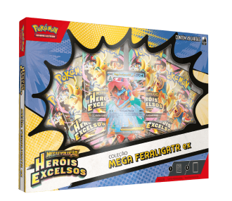 Pokemon TCG: Herois Excelsos - Coleção:Mega Feraligatr Ex
