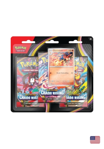 Pokemon TCG: Chaos Rising - 3-Pack Blister - Ingles