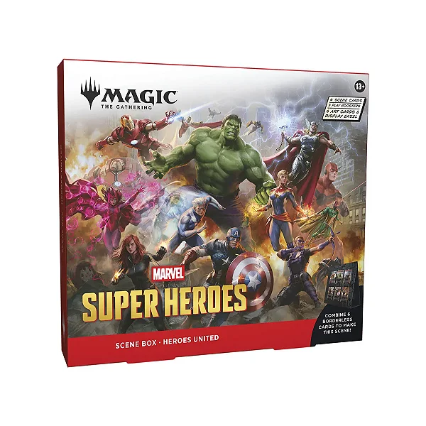 Pré-Venda: Magic: The Gathering - Marvel Super Heroes - Caixa de Cena - Heroes United