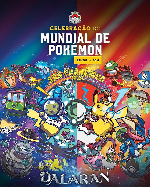 EVENTO - Pokémon TCG - Celebração do Mundial de Pokemon - 29/08/2026