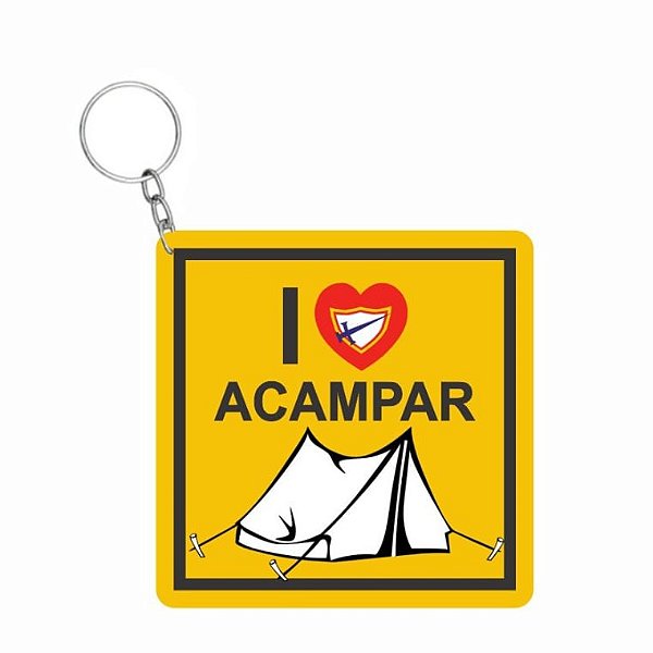 CHAVEIRO AMO ACAMPAR