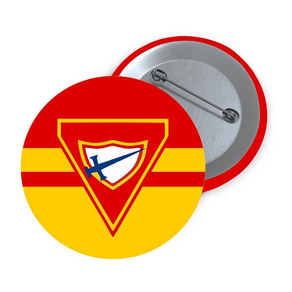 BOTOM DBV TRIÂNGULO VERMELHO E AMARELO