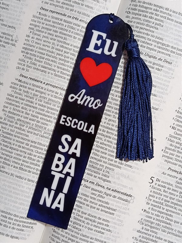 MARCA PAGINA EU AMO ESCOLA SABATINA