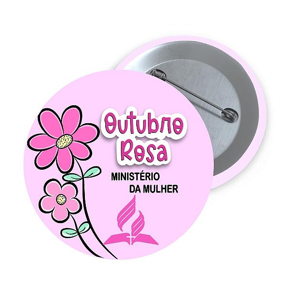 BOTOM OUTUBRO ROSA MINISTÉRIO DA MULHER