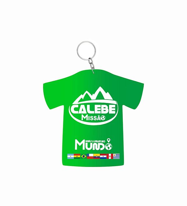 CHAVEIRO MISSÃO CALEBE CAMISETA VERDE