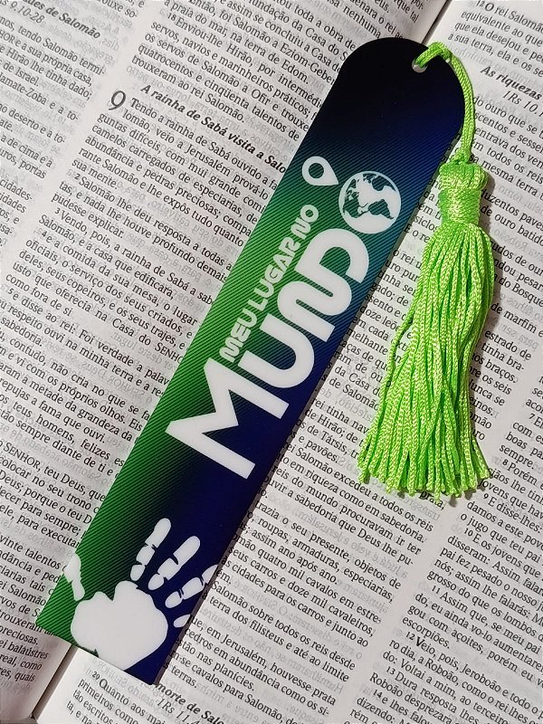 MARCA PÁGINA MEU LUGAR NO MUNDO CALEBE