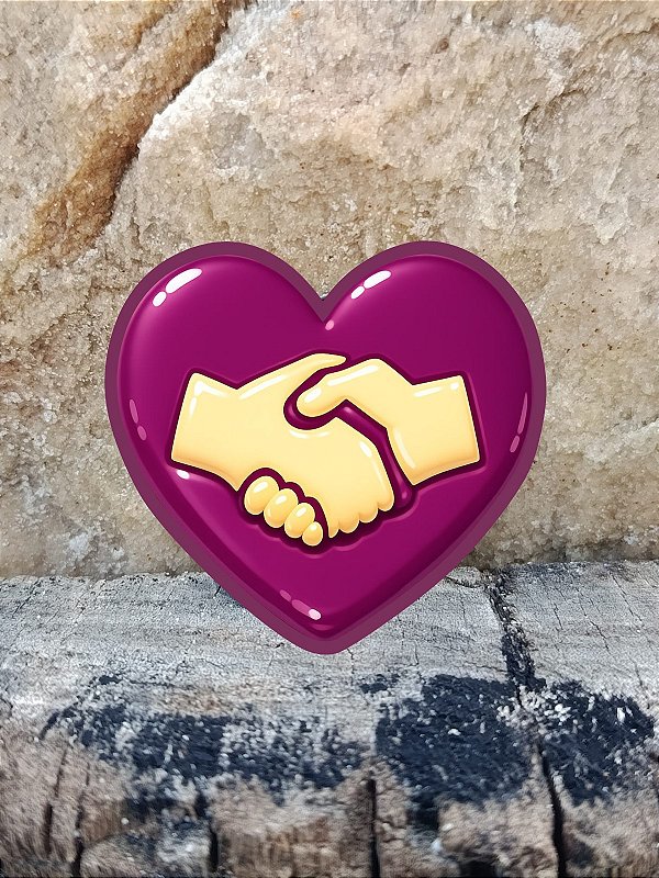 PIN CROCS CORAÇÃO CLASSE MÃOS AJUDADORAS