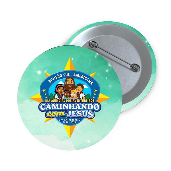 BOTOM DIA DOS AVENTUREIROS CAMINHANDO COM JESUS RAIOS