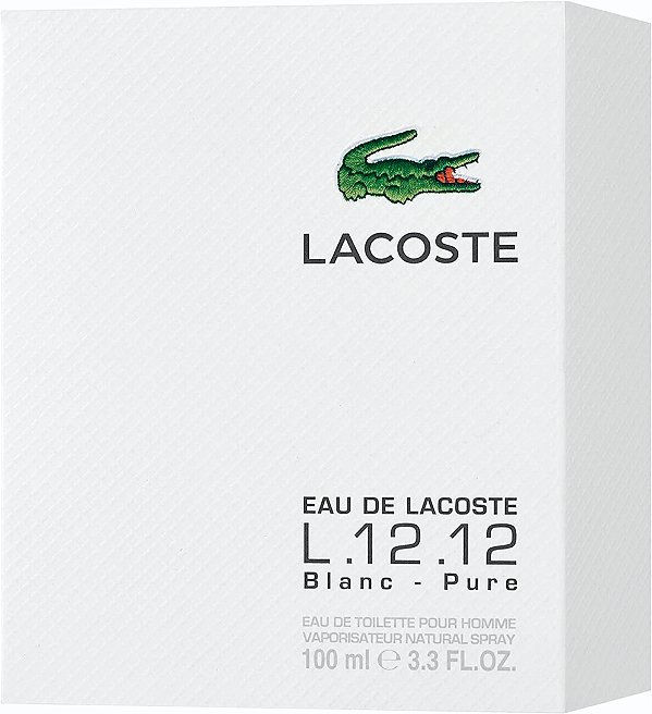 Lacoste L.12.12 Blanc - Pure Lacoste - Perfume Masculino - Eau de Toilette - 100ml