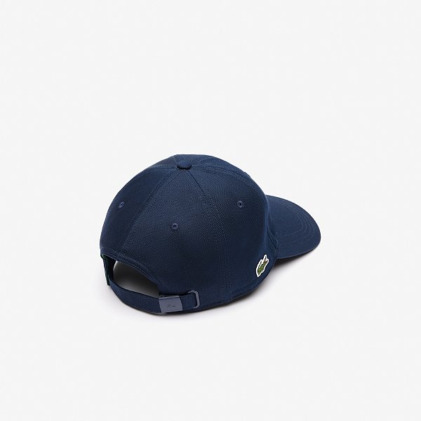 Boné Lacoste Gabardine - Ajustável - Azul marinho
