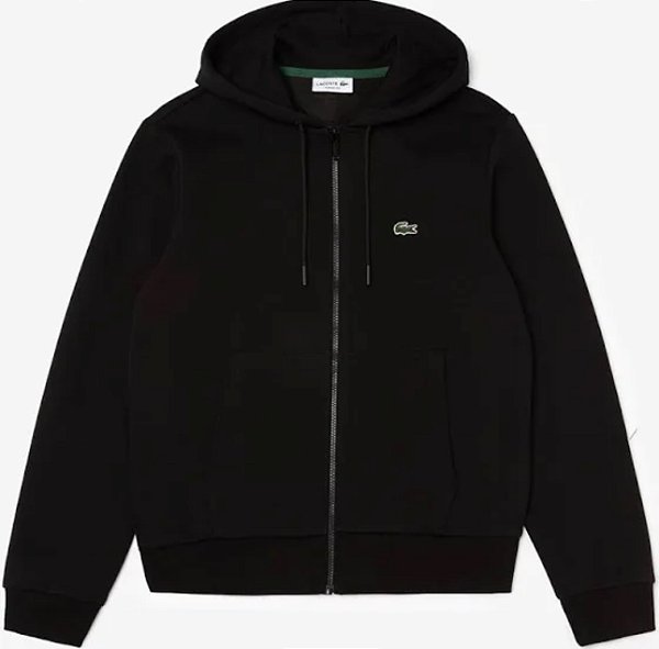 Moletom Lacoste zíper - Preto