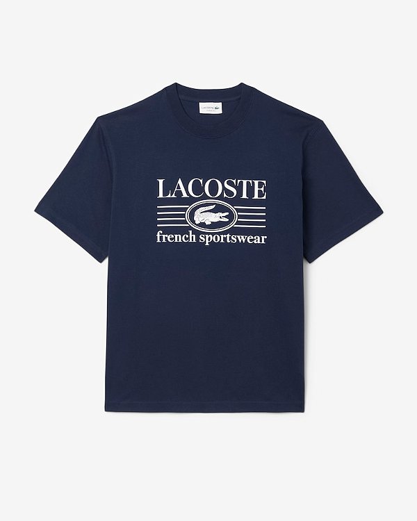 Camiseta Lacoste French - azul marinho
