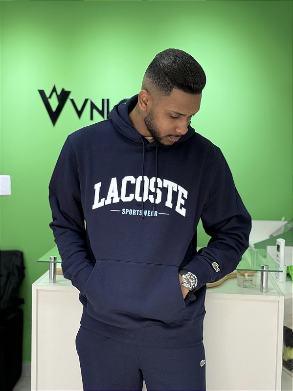 Moletom Lacoste Sportwear - Azul Marinho
