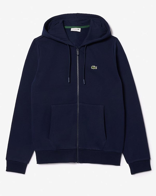 Moletom Lacoste Clássico zíper - Azul marinho
