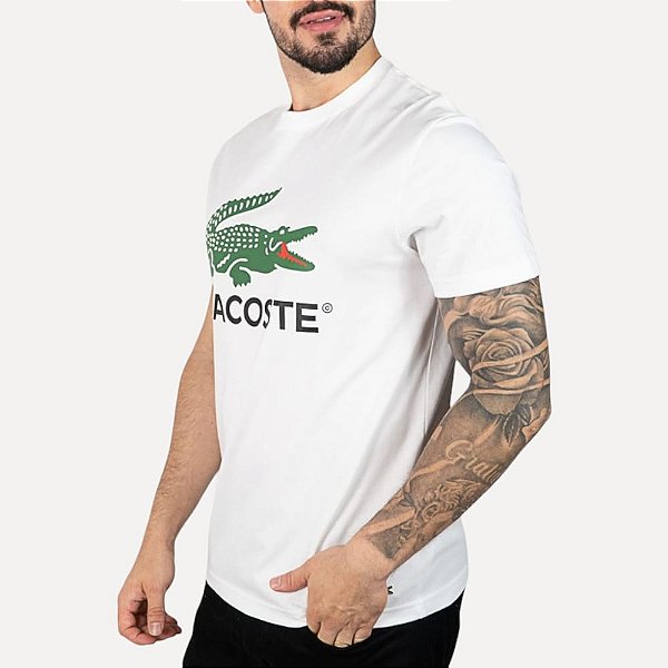 Camiseta Lacoste Big Logo - Branca